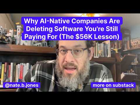 Why AI-Native Companies Are Deleting Software You're Still Paying For (The $56K Lesson)
