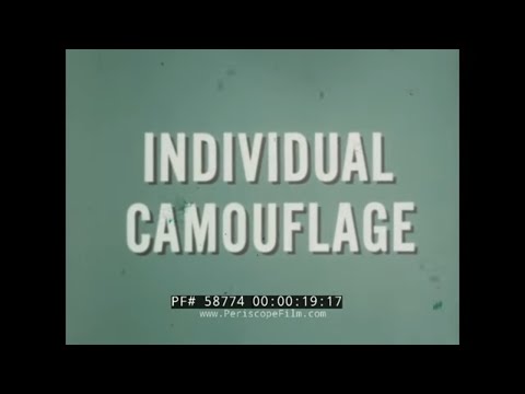 U.S. ARMY CAMOUFLAGE FOR INDIVIDUAL SOLDIERS 1967 TRAINING FILM 58774