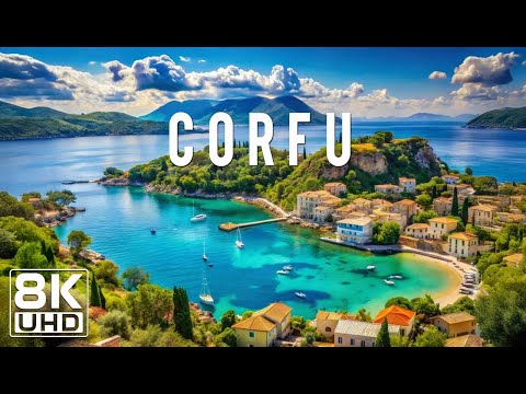 Corfu 8K UHD – Fly Over Mediterranean Paradise With Majestic Coastlines And Emerald Green Waters