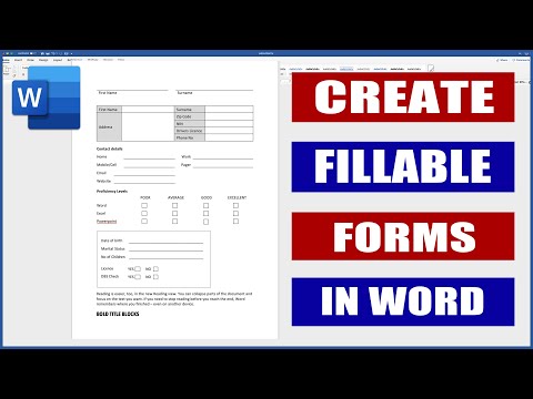Create Fillable Forms in Word | Digital and Printable Forms