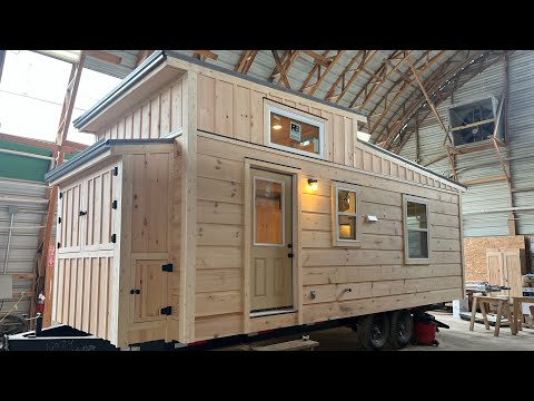 10’x24’ All Wood Tiny Home “The Woody” $59,900! Accepting Orders Now! 🪵🏡🤩🇺🇸😉🏘️