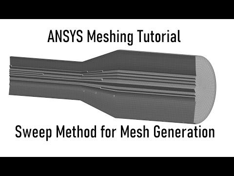 ANSYS Meshing Tutorial | Sweep Method for Mesh Generation with Boundary Layers