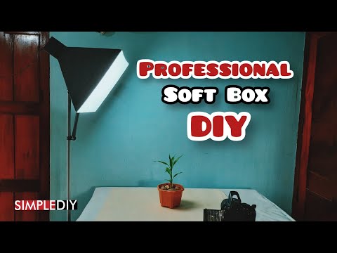 How to make an Adjustable Soft Box and Stand|Professional Soft Box for Photography & video making