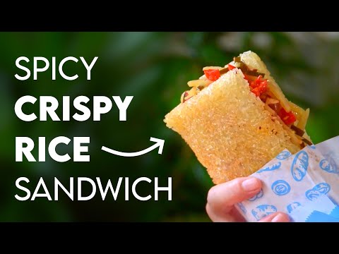 Crunchy Rice with Spicy Fillings.