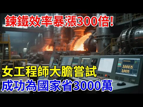 煉鐵效率暴漲300倍！女工程師大膽嘗試，成功爲國家省下3000萬！【解鎖大國工程】#中國#制造#中國基建#工程建造#超級工程