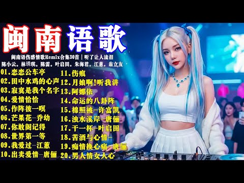 闽南语DJRemix合集『戀戀公車亭』『田中水雞的心聲』『寂寞是我个名字』『愛情恰恰』闽南语伤感情歌Remix合集30首｜听了让人流泪 #陳小雲 #林琇琪 #陳雷 #葉啟田 #朱海君 #江蕙 #翁立友