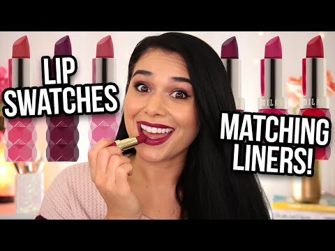 NEW Milani Color Fetish Matte Flora Collection Lipstick Swatches & Review