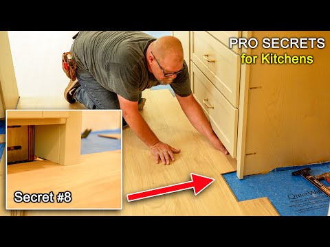 PRO SECRETS | Installing Vinyl Plank Around Kitchen Cabinets