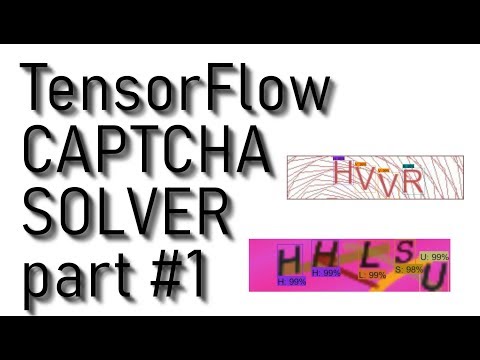 TensorFlow step by step object detection CAPTCHA solver part #1