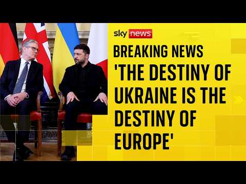 Zelenskyy meets European leaders in London | War in Ukraine