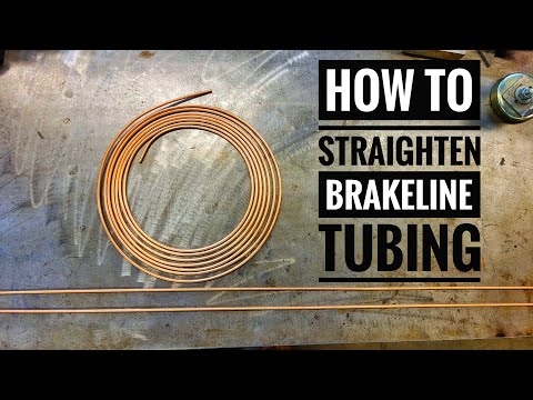How to Straighten Brake Line TUBING with (Common Hand Tools)