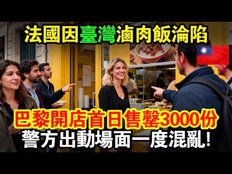 法國因台灣鹵肉飯淪陷!原本嫌棄台灣鹵肉飯的法國女主廚,卻在巴黎開業當天就賣光3,000碗,警方出動維持秩序場面壹度混亂!#taiwan #台灣 #台灣故事 #台灣文化 #台灣科技 #台灣經濟