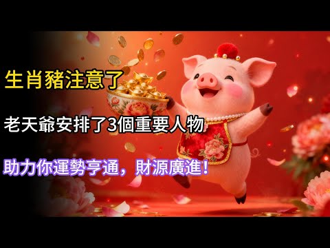 生肖豬注意了，2026年，老天爺安排了3個重要人物，助力你運勢亨通，財源廣進！快來看看是誰？#屬豬 #財運   #生肖運勢 #生肖 #運勢 #命理 #八字 #財運 #事業運 #轉運 #風水