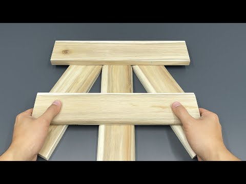 Never-before-seen wooden furniture making technique invented by 60-year-old carpenter!