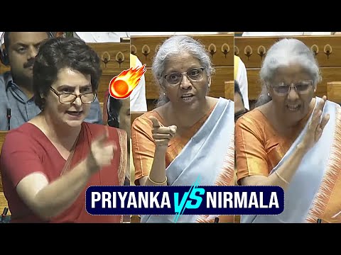 Heated Argument Between Nirmala Sitharaman And Priyanka Gandhi In Lok Sabha | PM Modi | News Buzz