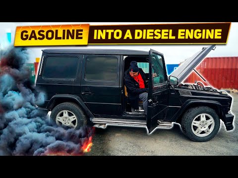 We run a diesel on 100 octane gasoline - what will happen?