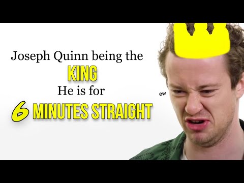 Joseph Quinn being the king he is for 6 minutes straight