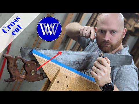 How To Sharpen A Hand Saw Cross Cut Version