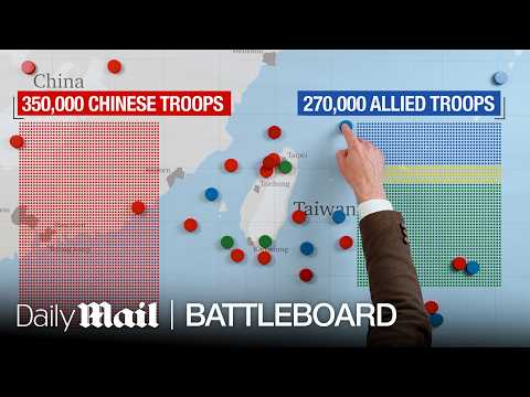 Here’s what would happen if China invaded Taiwan | Battle Board | Daily Mail