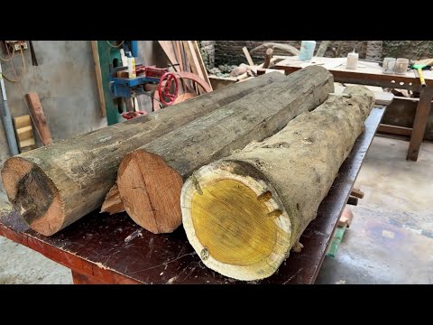 Timeless Craftsmanship: Luxurious Furniture from the Pillars of an Old House