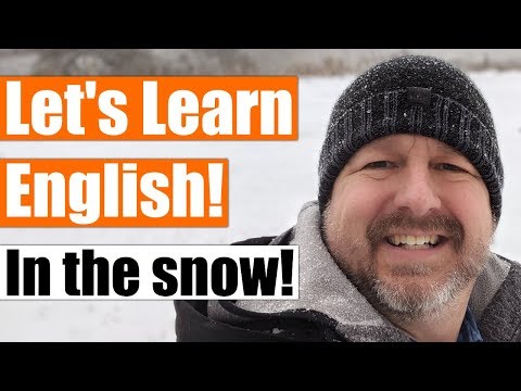 An English Lesson in the Snow! Come with Me to Learn Some English Words and Phrases about Snow