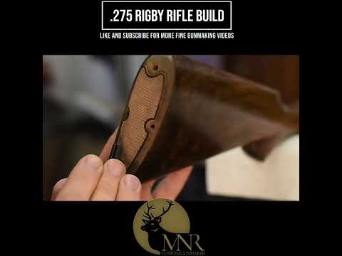 Custom Built .275 Rigby #woodworking #wood #machining #engraving