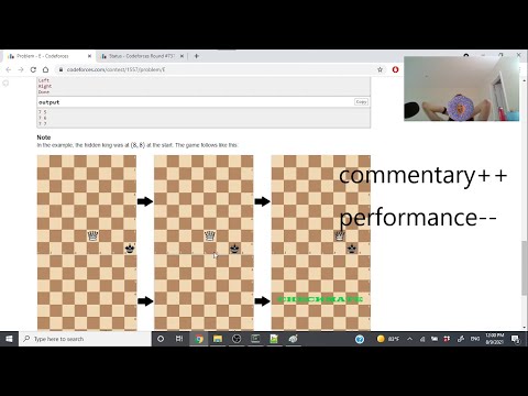 Crippling commentary | Codeforces Round 737 - All Solutions (A-E) + Screencast (20th)