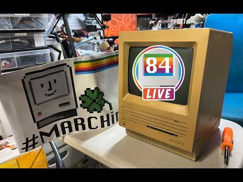 LIVE: MARCHintosh  Tinkering - Macintosh SE & LaserWriter Pro 630