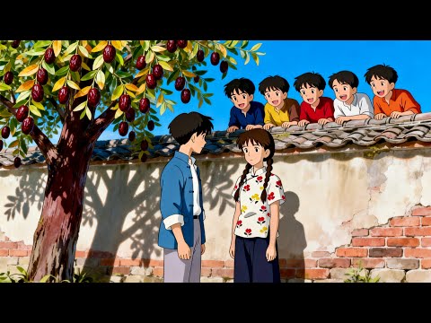 A Small Village, A Quiet Moment, and Two Hearts | Ghibli Style