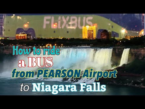 How to ride a bus from Toronto Pearson International Airport to Niagara Falls