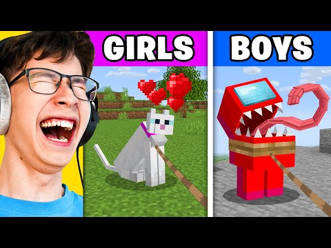 How BOYS vs GIRLS Play Minecraft (Funny)