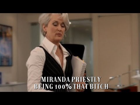 miranda priestly being iconic for 2:54 minutes straight