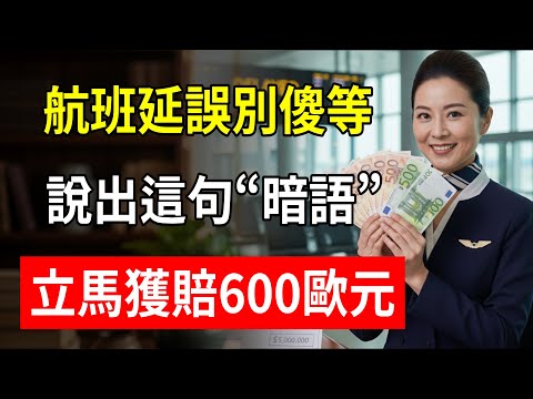 航班延誤別傻等！資深空姐教你：說出這句“暗語”，立馬獲賠600歐元！#航班延誤 #行李丟失 #機票超售 #航空公司賠償 #歐盟261條例 #空姐揭秘 #琳姐
