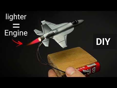 Mini Fighter Jet with a Real Jet Engine… See How I Built It Completely. !!