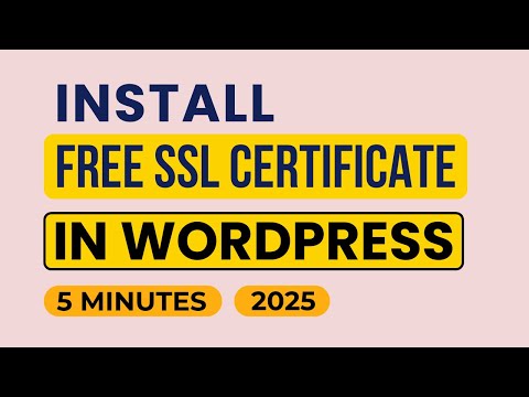 How To Install Free SSl Certificate In Wordpress 2025 | Install Ssl Certificate Wordpress