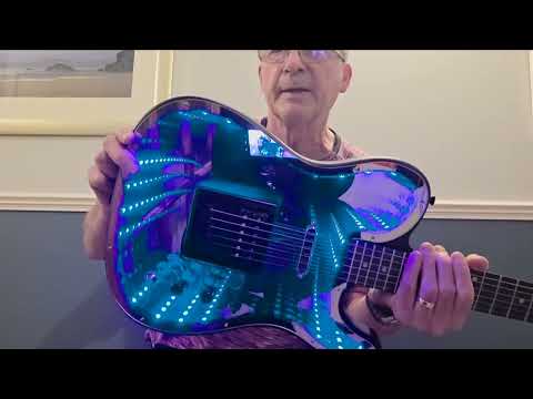 Harley Benton Infinity Mirror Guitar with sound to light.