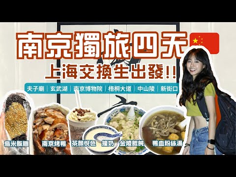 【#02南京獨旅四天🇨🇳】上海出發 整趟花費不到¥1000！吃了十七頓～根本玩不夠～攻略必去夫子廟｜玄武湖｜南京博物院｜梧桐大道｜中山陵｜新街口⋯⋯一百種玩法