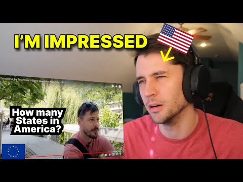 American reacts to What EUROPEANS know about AMERICA!