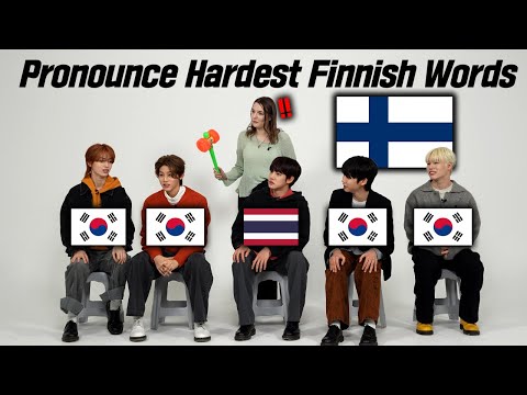 Can KPOP IDOLS Pronounce Hardest Finnish Words l The Wind