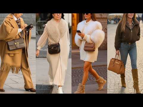 ITALIAN NEWEST AUTUMN OUTFITS 🇮🇹 NOVEMBER LUXURY LOOKS | EFFORTLESS SHOPPING TRENDS IN MILAN FASHION