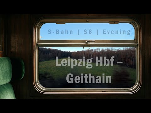 Leipzig Hbf – Geithain | S-Bahn S6 | Evening | Train Window POV