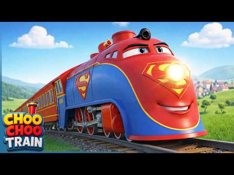 Thief Train VS Super Man Train | Let's Stop the Train | Choo Choo Train Kids Videos