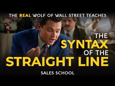 Syntax of the Straight Line | Free Sales Training Program | Sales School