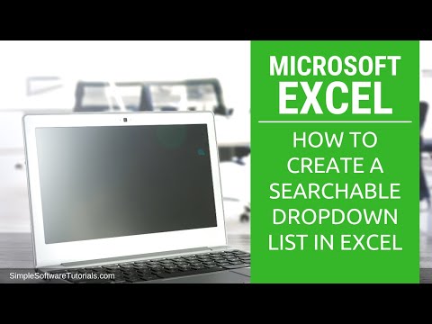 How to Create a Searchable Drop-down List in Excel