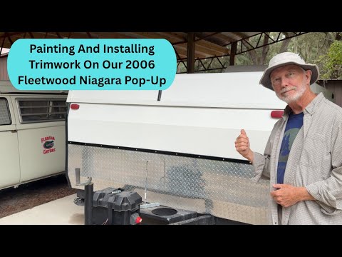 Today's Project:  Painting The Trim Work on Our 2006 Fleetwood Niagara Pop-Up Camper