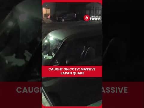 CCTV Captures Parked Cars Shaking Violently as Powerful 7.6 Magnitude Earthquake Strikes Japan