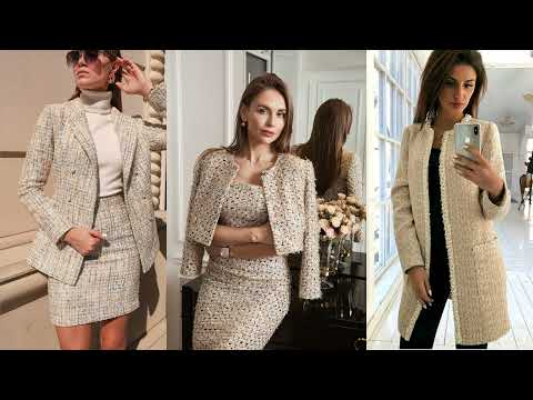 СТИЛЬНЫЕ КОСТЮМЫ ПЛАТЬЯ ИЗ ТВИДА💕 МОДНЫЕ ОБРАЗЫ