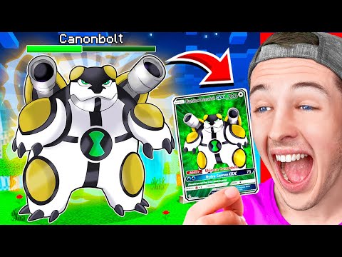 Opening BEN 10 POKÉMON PACKS to get GOD POKÉMON in MINECRAFT!