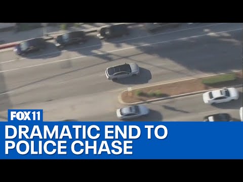 Robbery suspect leads high-speed rush hour chase across LA County
