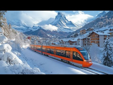 Relaxing Winter Vibes 2025 ❄️ Peaceful music and snowy nature for deep sleep, stress relief